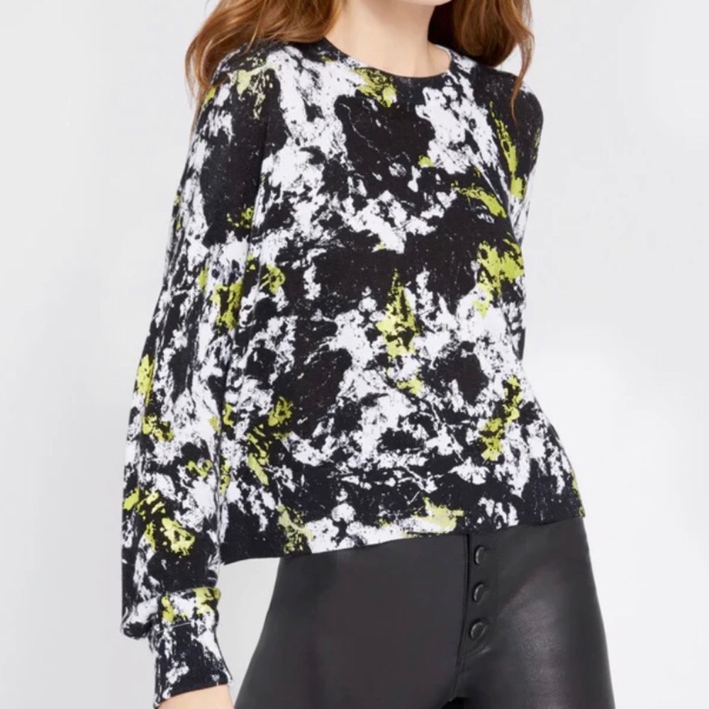 Alice + Olivia Quintin Printed Pullover Sweater Misses size XS